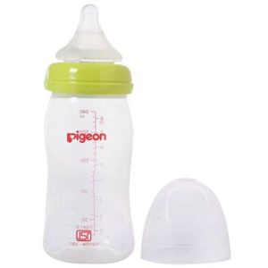 Tetero biberón Pigeon Softouch anticólico 8oz (250 ml) para bebés de 6 meses - Tetina L