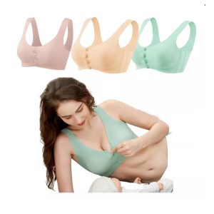 Brasier de Lactancia Sin Aros y Sin Costuras – Cómodo, Transpirable y con Soporte